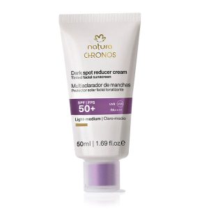 Protector aclarador Natura Chronos FPS 50 tono claro/medio 50 ml